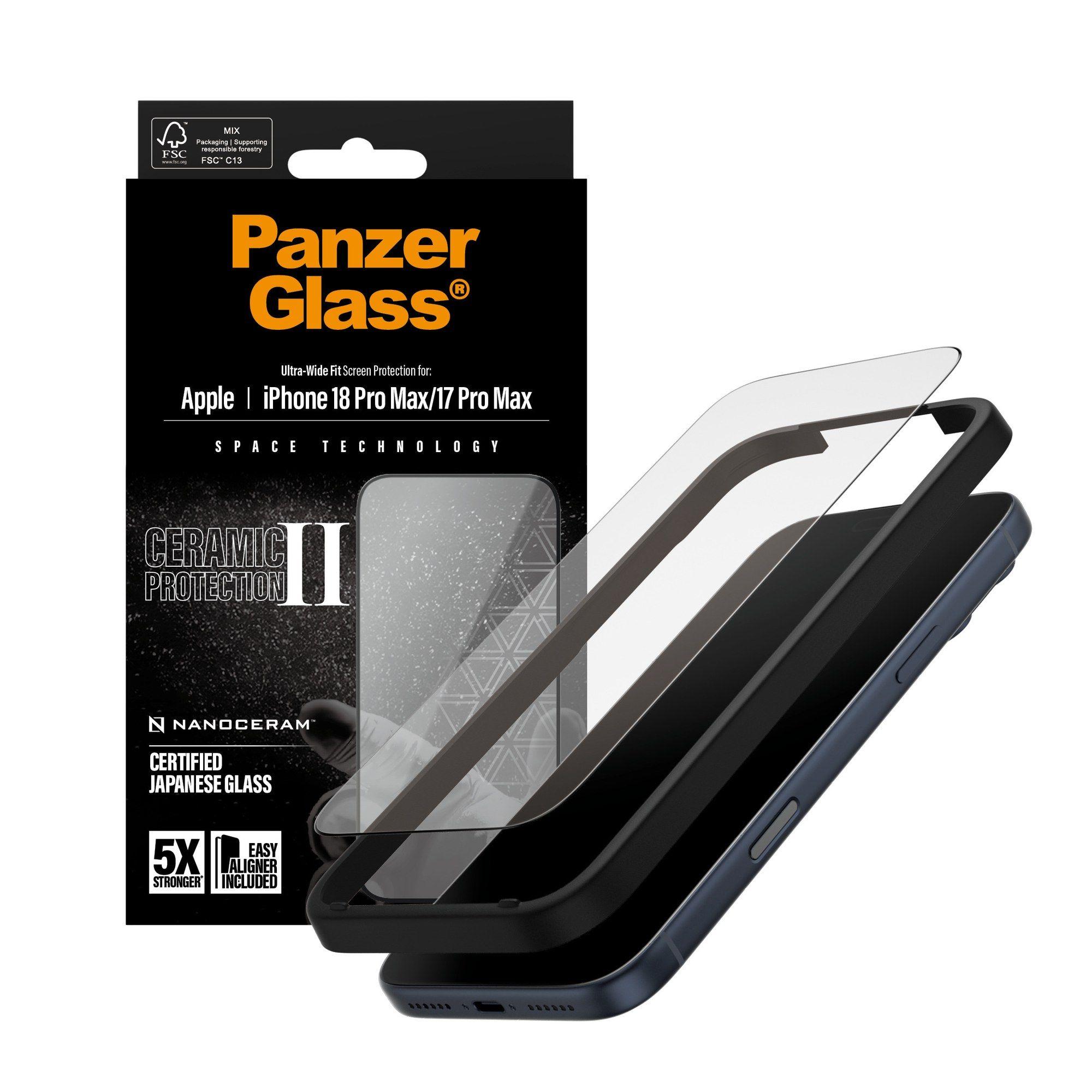 Película de Proteção de Ecrã PANZERGLASS Ceramic II iPhone 17 Pro Max UWF (Apple - Transparente) — miniatura 5