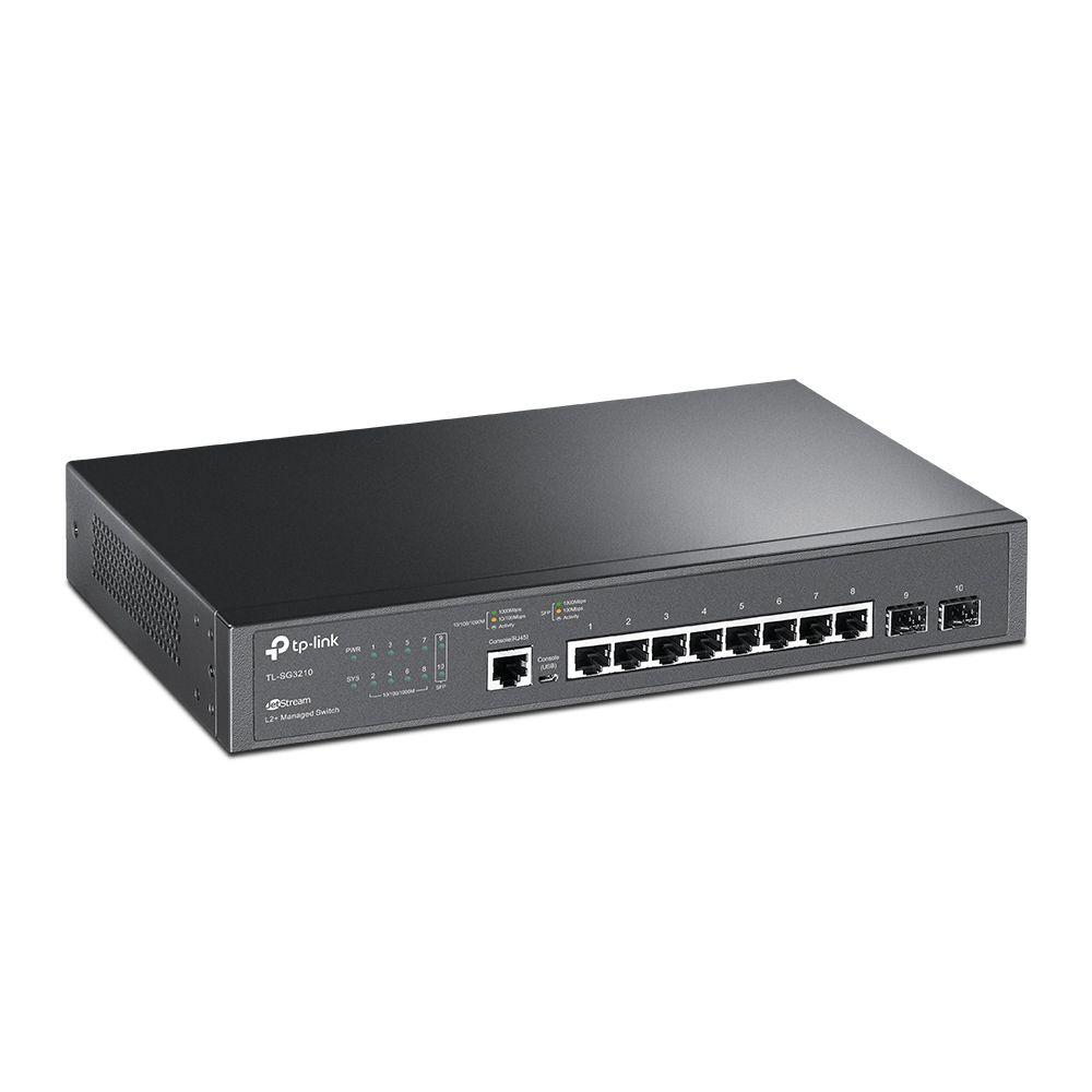 Switch de Rede Gerido TP-LINK TL-SG3210 V2 (Gigabit Ethernet - 4,1 MB - 20 Gbit/s - Preto) — miniatura 2