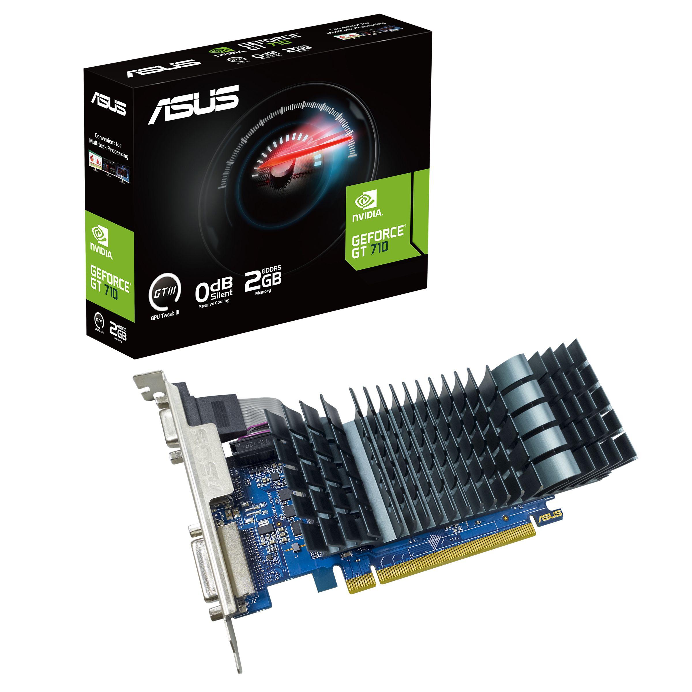 Placa Gráfica ASUS GT710-SL-2GD5-BRK-EVO (GeForce GT 710 - 5012 MHz - Low-Profile - Preto e Azul) — miniatura 4