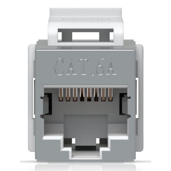 Acoplador Keystone UBIQUITI UACC-Keystone-Coupler-C6A (RJ-45 - Cat6A - Cinzento), miniatura 5