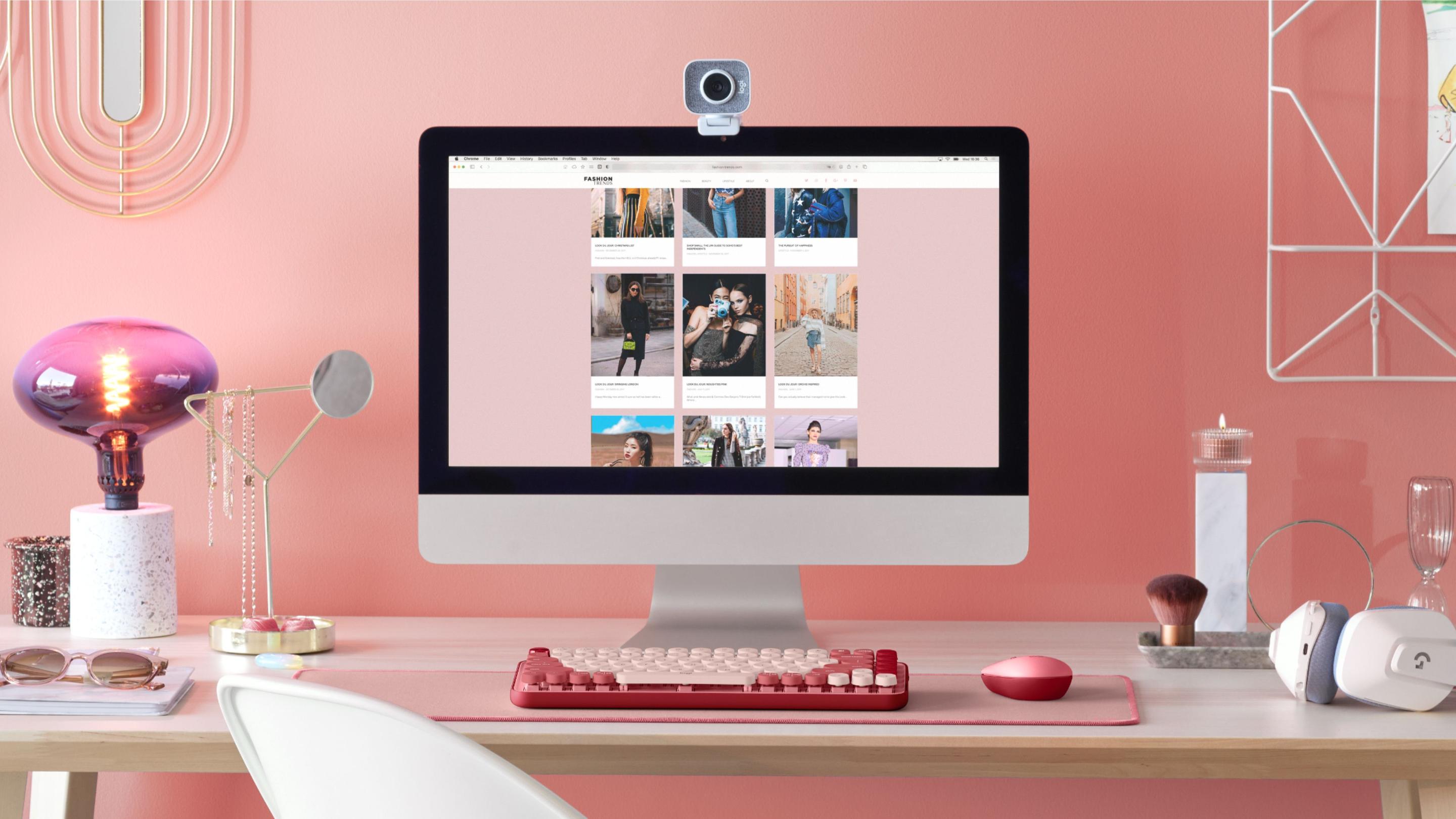 Tapete de Secretária LOGITECH Desk Mat Studio Series (Nylon, Poliéster, Borracha - Nylon, poliéster e borracha - 2 mm - Rosa) — miniatura 8