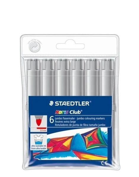 Rotuladores de Ponta de Fibra Jumbo STAEDTLER Noris Jumbo 340 (Cores Sortidas)
