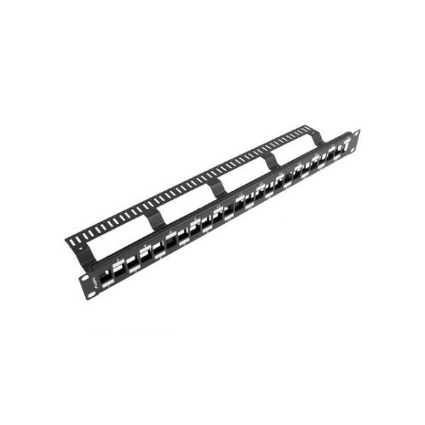 Painel de Ligações LANBERG PPKS-1224-B (1U - Preto), miniatura 3