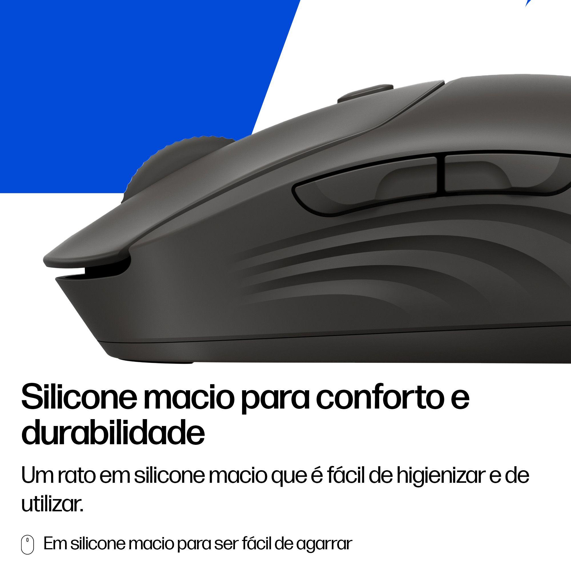 Rato HP 405 Silent (Ambidestro - 1200 DPI - Ótico - Preto), miniatura 8