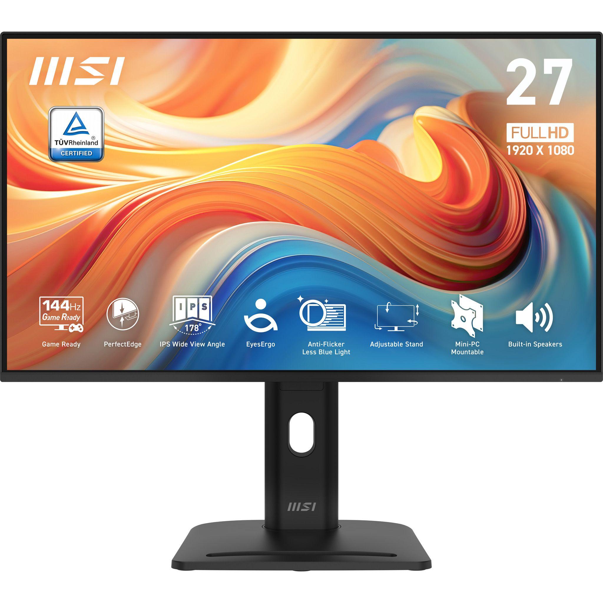 Monitor MSI PRO MP275PGDE E14 (27" - IPS - 144 Hz - Preto)