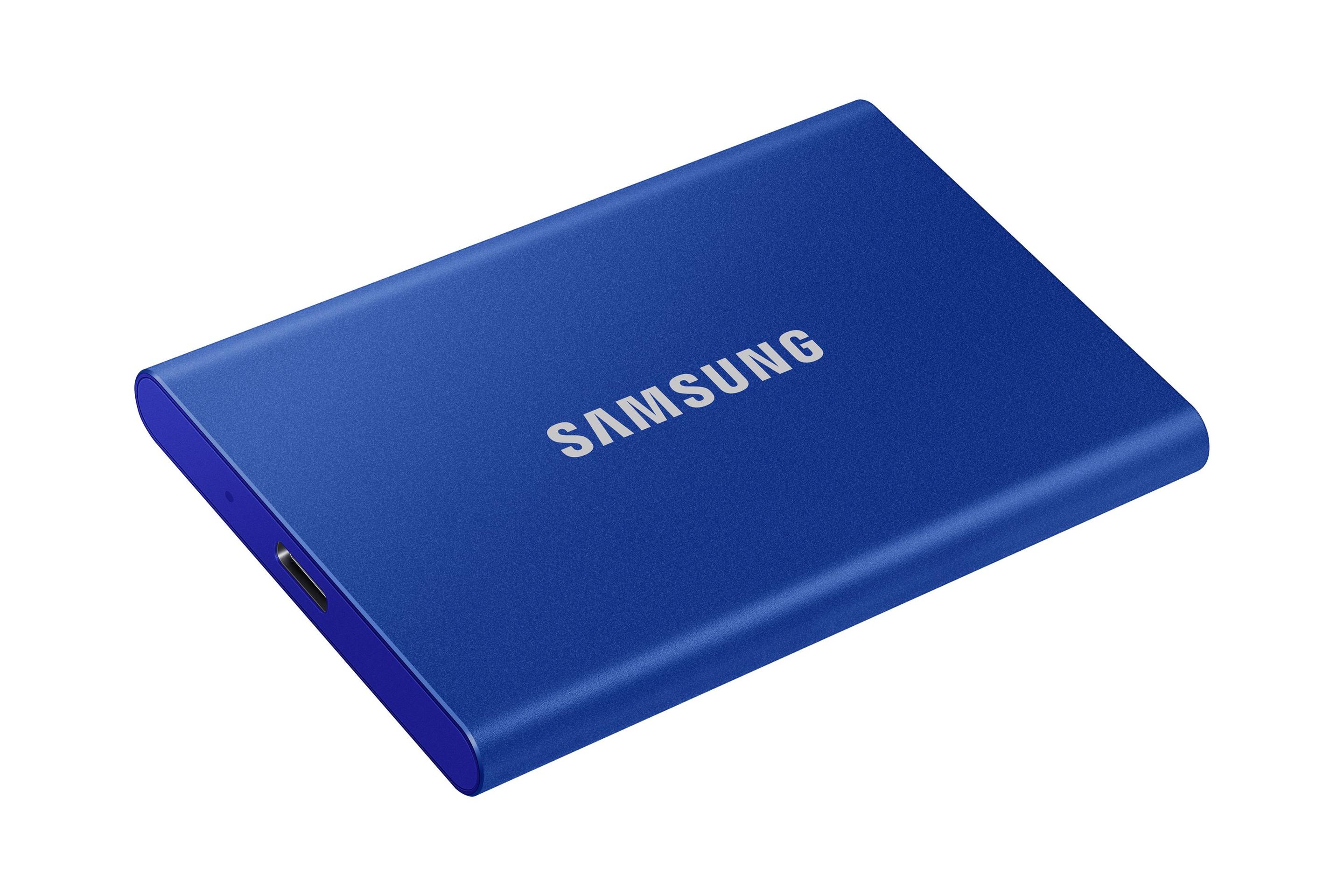 SSD SAMSUNG Portable SSD T7 (2 TB - USB 3.2 - Azul) — miniatura 3