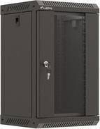 Armário Rack de Parede LANBERG WF11-3309-10B (10″ - 9U - 300 x 300 mm - Porta de Vidro - Preto)