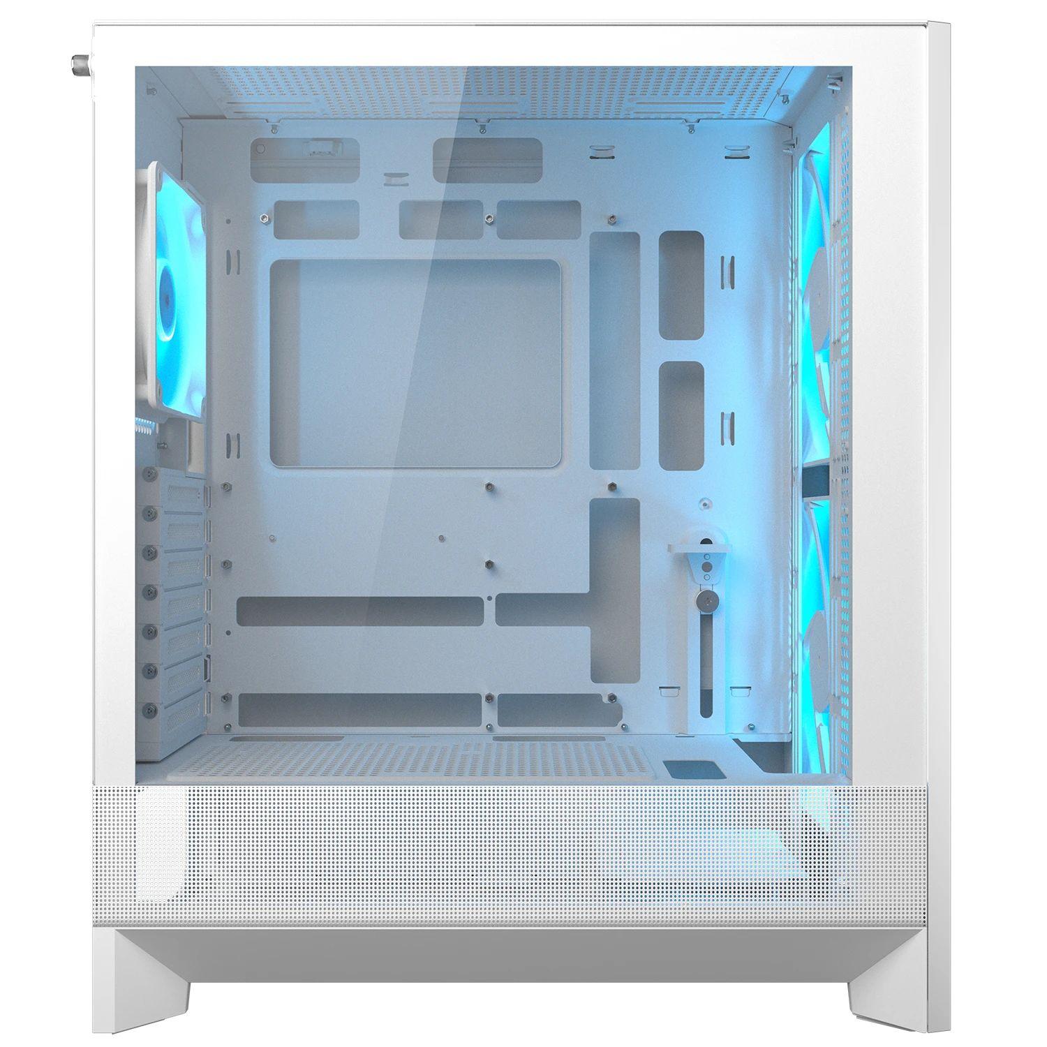 Caixa de Computador COUGAR CGR-5VA4W-RGB Airface 180 (ATX, CEB, Micro ATX, Mini-ITX - Midi Tower - 17 cm - Branco), miniatura 6