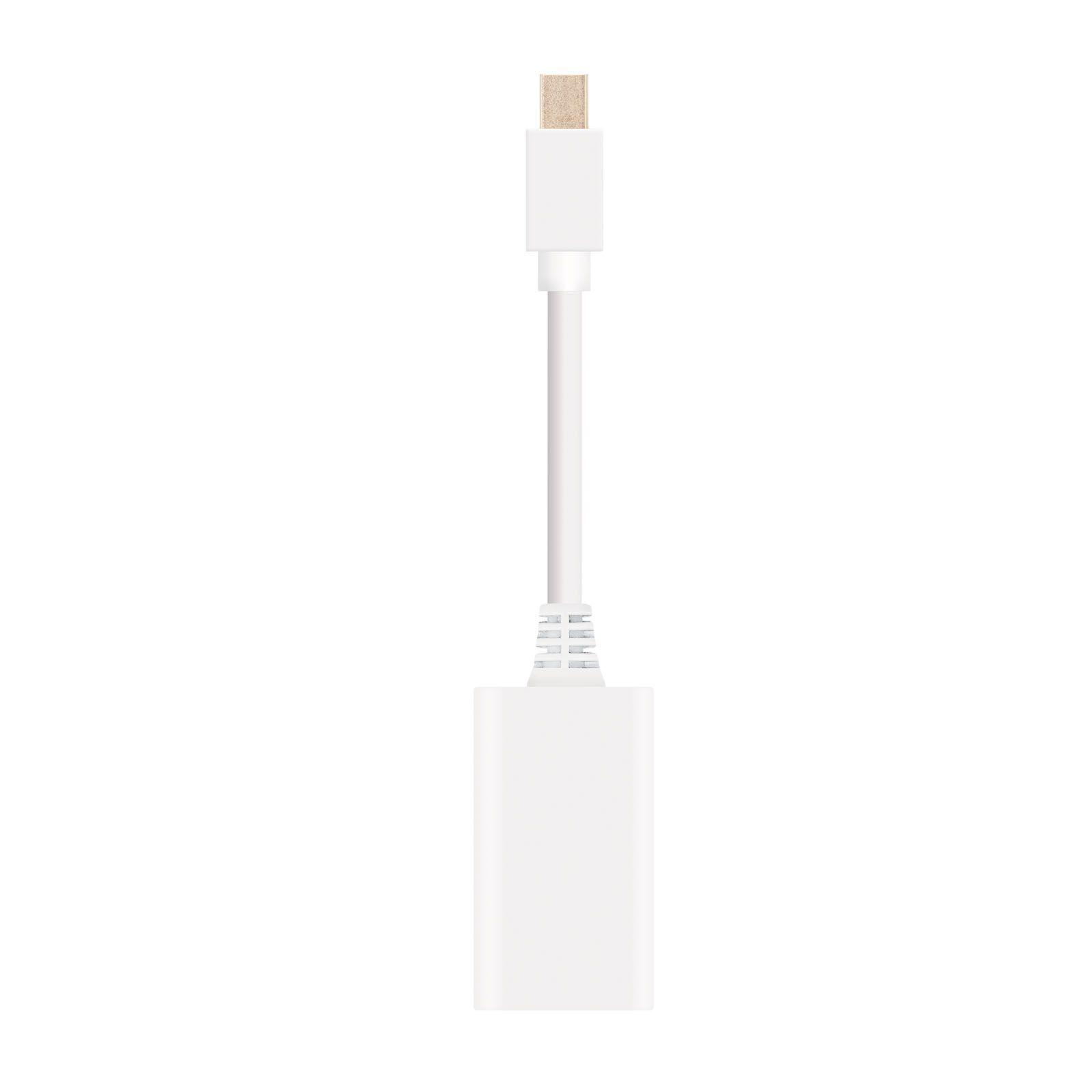 Adaptador Mini DisplayPort para HDMI NANOCABLE 10.16.0102-W (15 cm - Mini DisplayPort macho - HDMI fêmea - Branco)