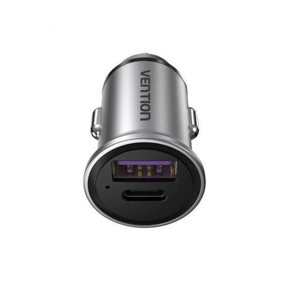 Carregador de Isqueiro VENTION FFFH0 (30 W - Cinzento), miniatura 2