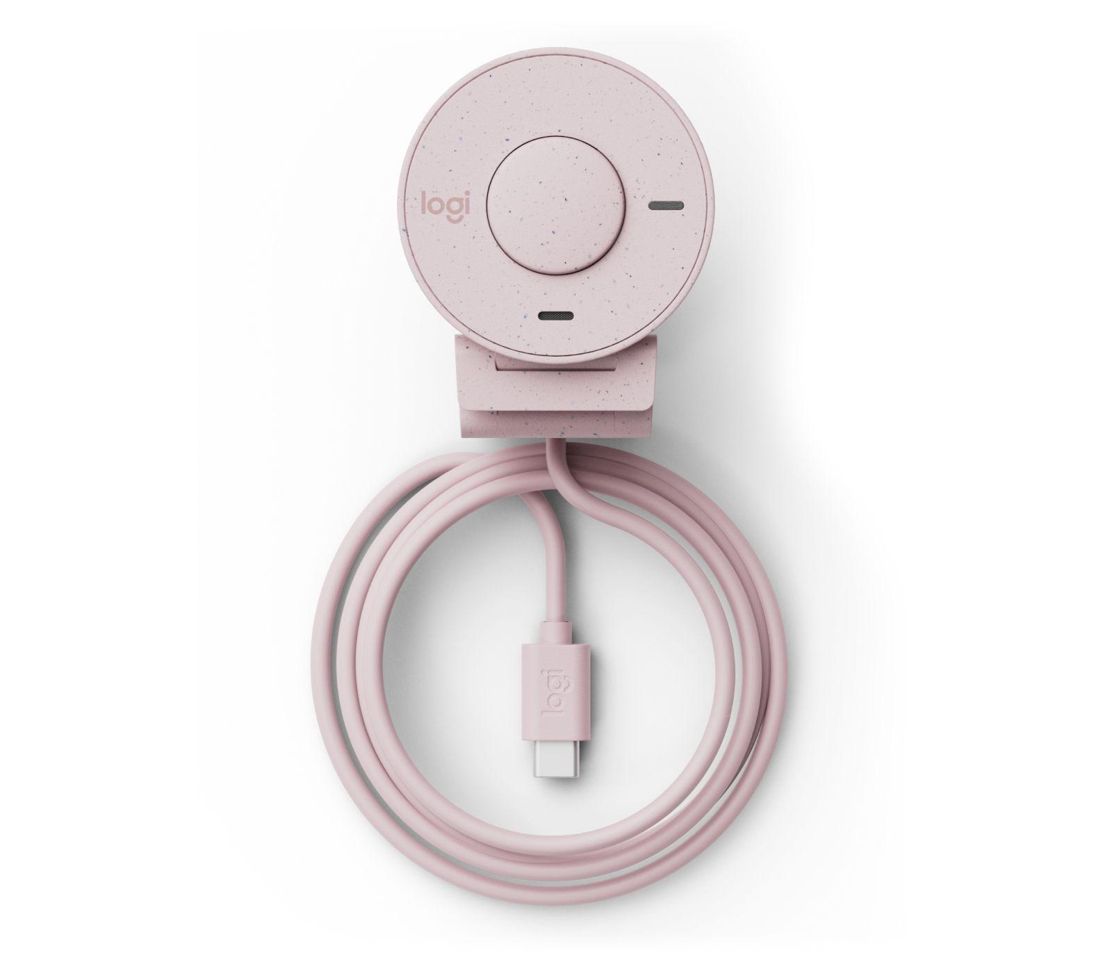 Webcam LOGITECH Brio 300 (USB Type-C - Windows, macOS, ChromeOS - Rosa)