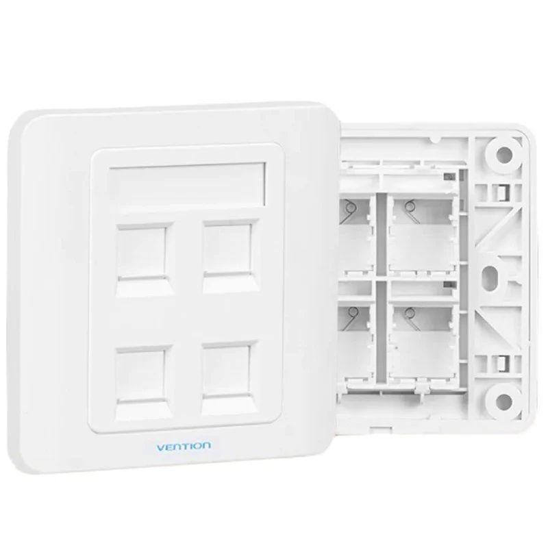 Placa de Parede RJ45 VENTION IFFW0 (Branco), imagem 1