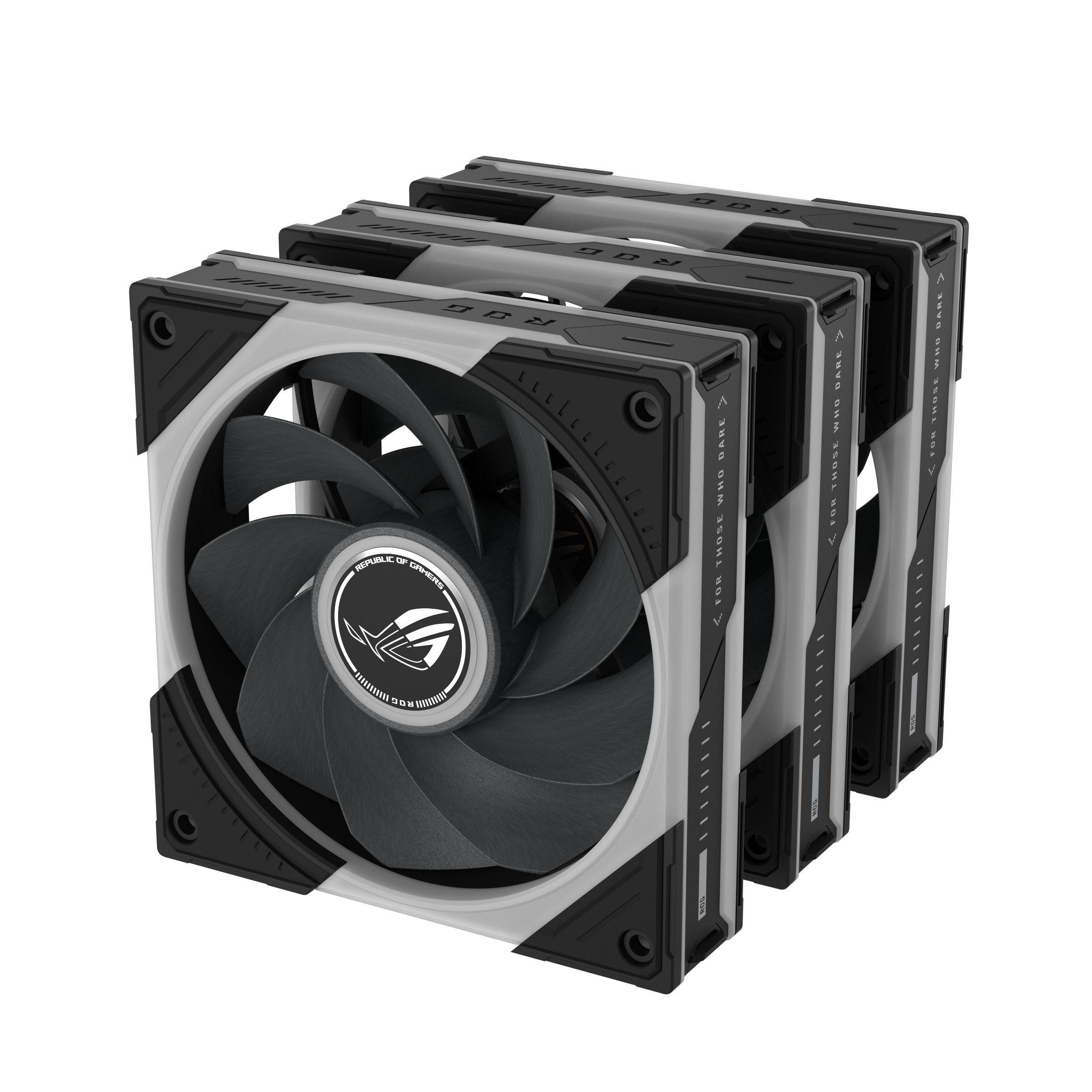 Conjunto de Ventoinhas para Caixa de Computador ASUS ROG Eurux GR120 ARGB Reversa (Preto e Branco), miniatura 28