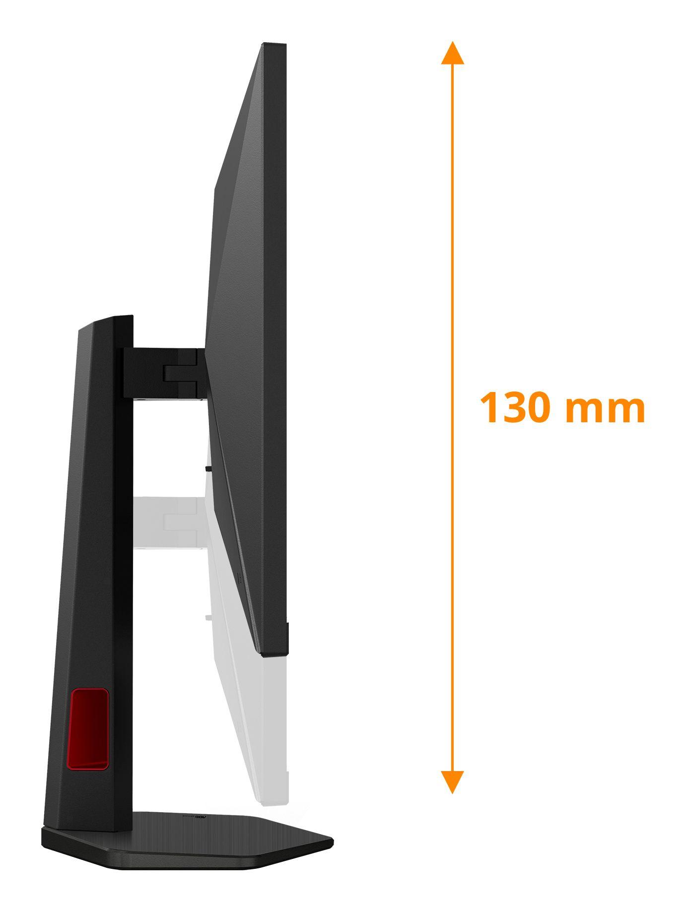 Monitor AOC 27G4ZR (27" - Fast IPS - 260 Hz - Preto/Vermelho) — miniatura 3