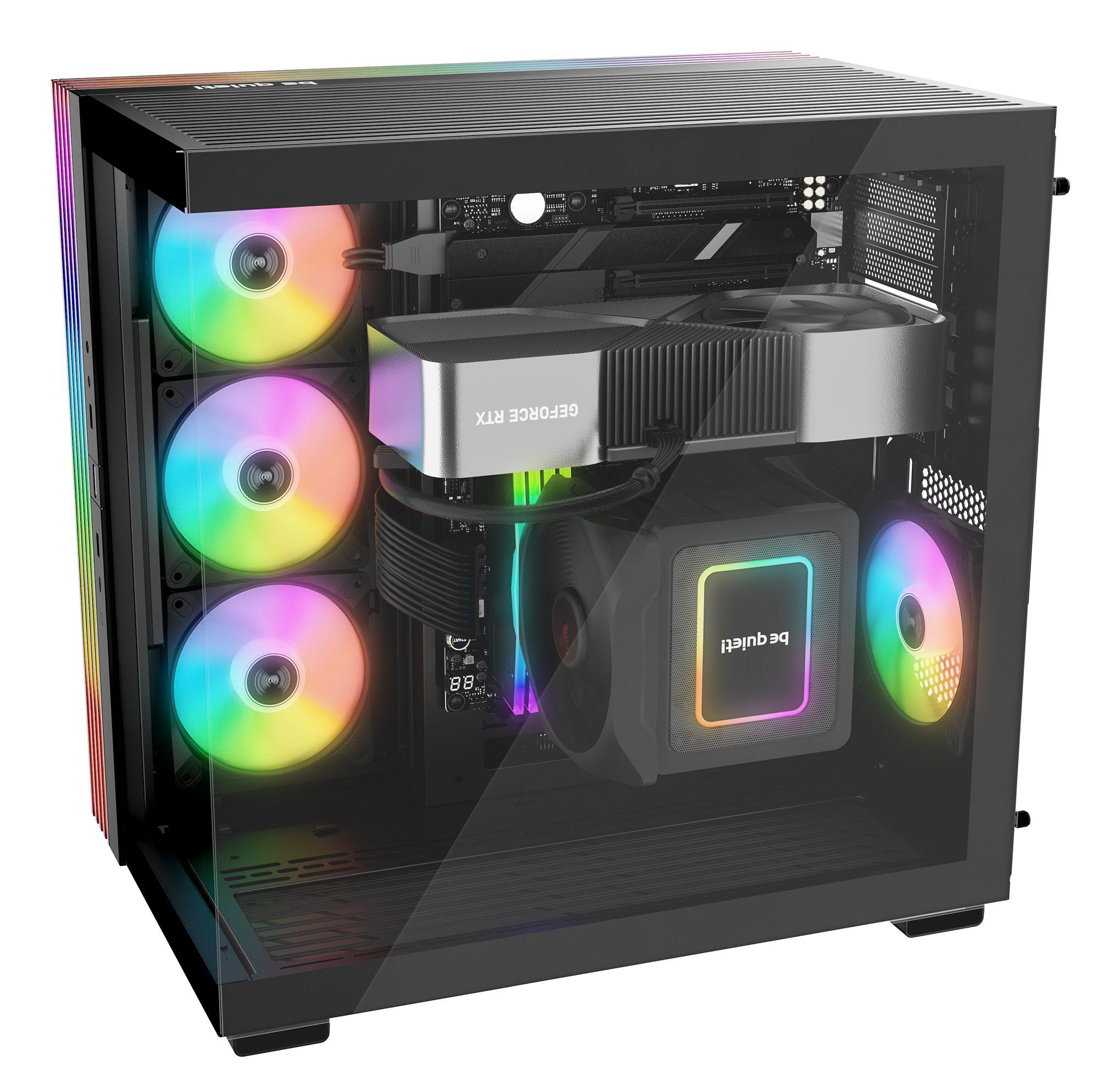 Caixa PC Gaming BE QUIET! Light Base 600 DX (ATX, micro ATX, Mini-ATX - ATX, PS2 - Mid Tower - Preto) — miniatura 5