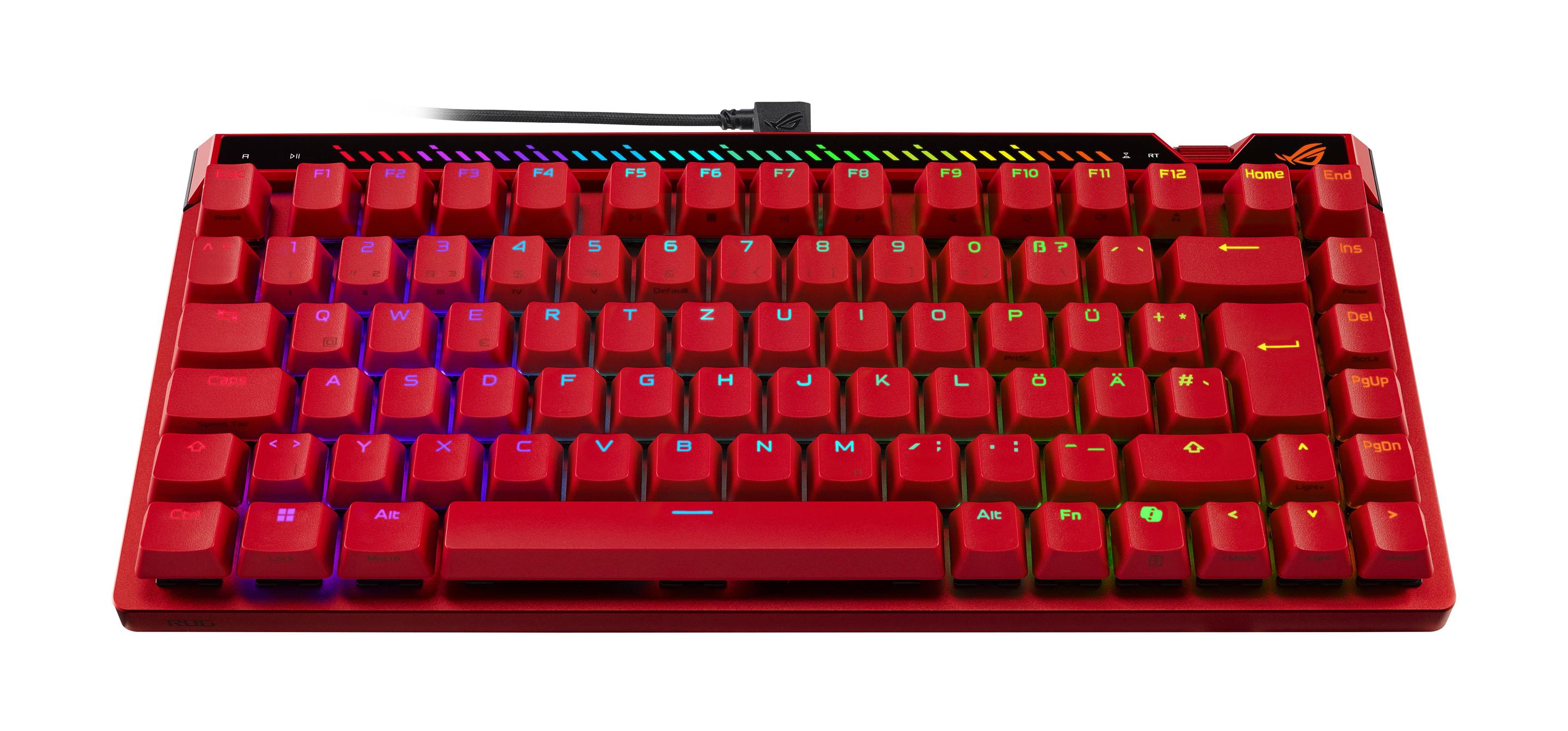 Teclado ASUS ROG Falchion Ace 75 HE (Switch magnético-mecânico - 75% - USB - Vermelho) — miniatura 2
