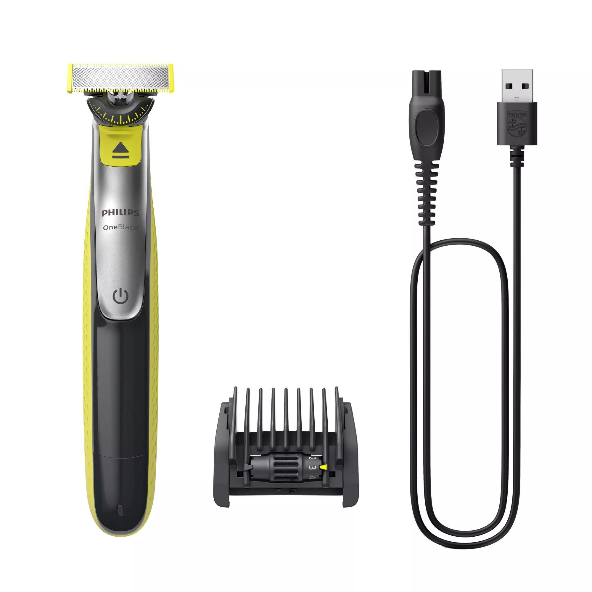 Máquina de Barbear PHILIPS OneBlade 360 QP2734/23 (Verde/Cinzento)