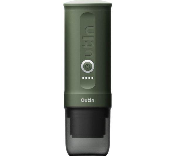 Máquina de Café Expresso Portátil OUTIN Nano (Café moído, cápsulas Nespresso - 20 bar - Verde)
