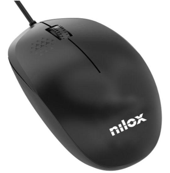 Rato NILOX MOUSB1012 (1200 DPI - Ótico - USB Type-A - Preto) — miniatura 3