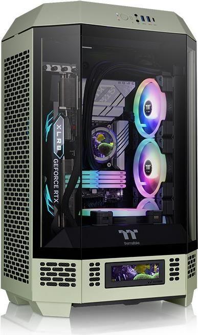 Caixa PC THERMALTAKE The Tower 300 (Micro ATX, Mini-ITX - 2.5" - SPCC - Verde Matcha)