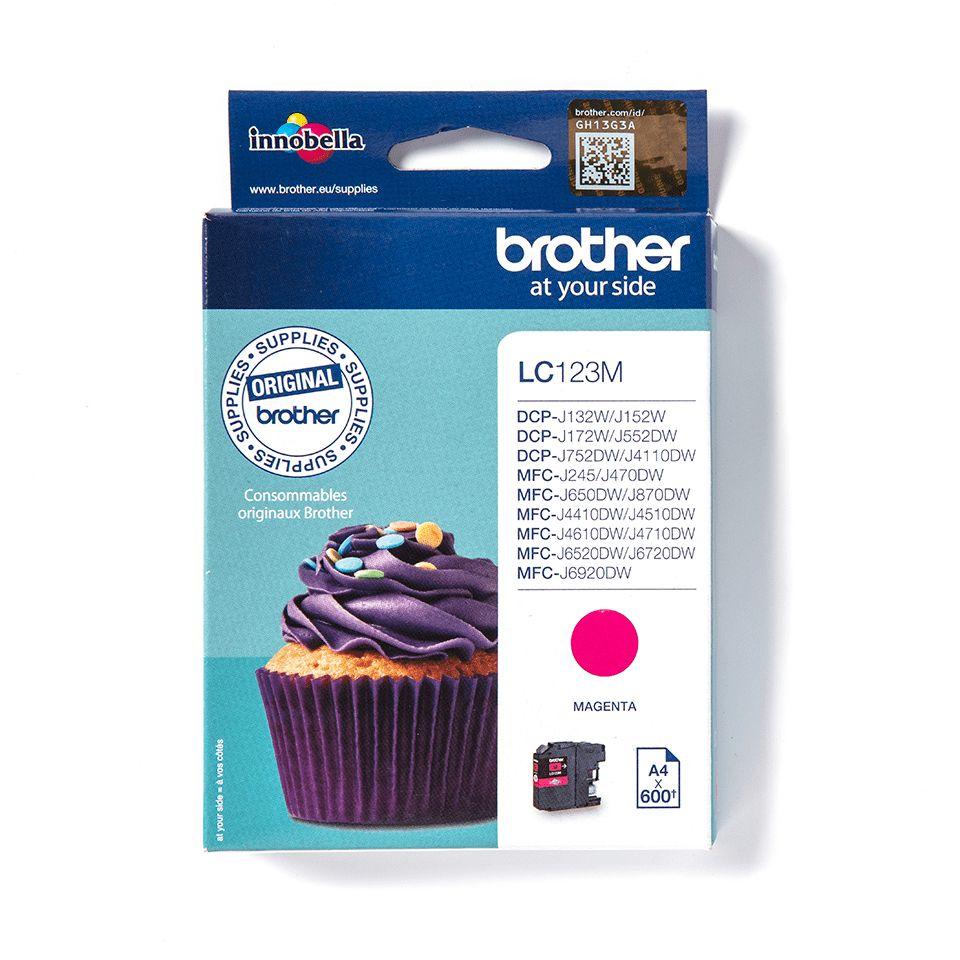 Tinteiro BROTHER LC123M (600 páginas - Magenta)