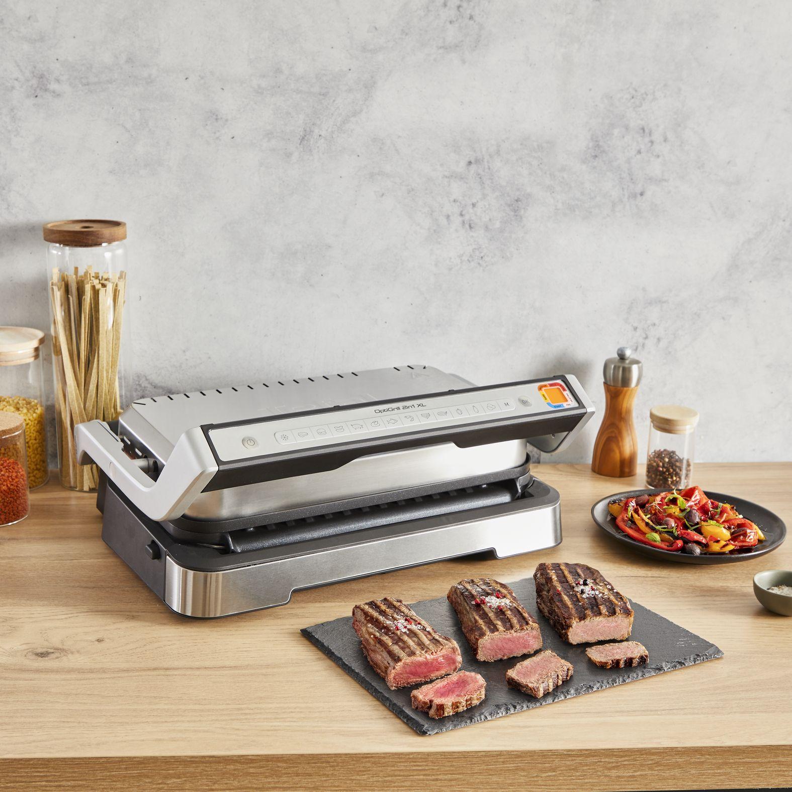 Grelhador de Contacto TEFAL OptiGrill 2in1 GC773D10 (Altura 18,9 cm - Aço inoxidável), miniatura 5