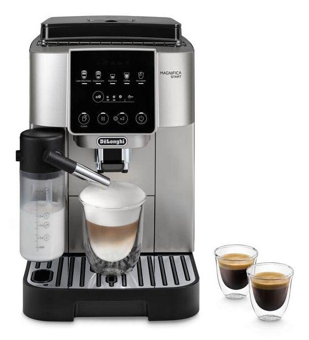 Máquina de Café Automática DELONGHI Magnifica Start ECAM220.80.SB (Grãos de café, café moído - 1450 W - 15 bar - Preto e Prateado)
