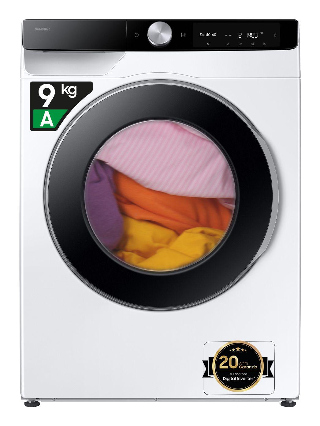Máquina de Lavar Roupa Independente SAMSUNG WW90DG6G94LKU3 (1400 RPM - B - A - Branco)