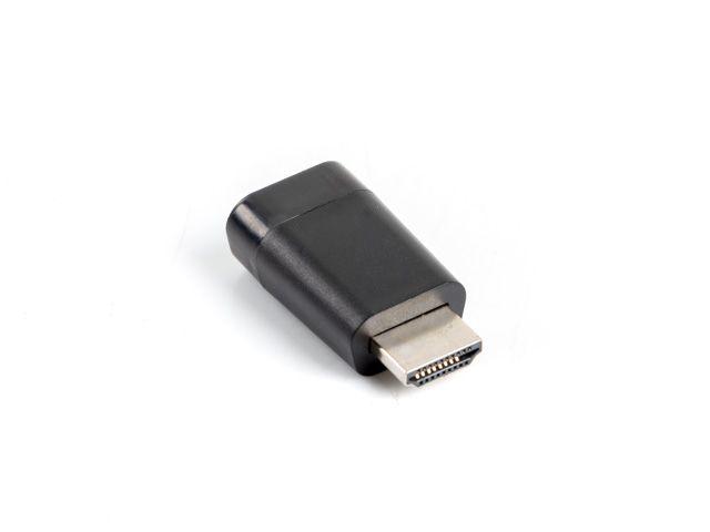 Adaptador HDMI para VGA LANBERG AD-0016-BK (1080p a 60 Hz - HDMI-A, macho, 19 pinos - VGA, fêmea - Preto)