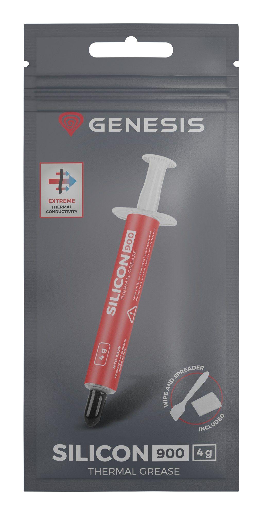 Pasta Térmica GENESIS Silicon 900 (Gordura térmica - 12,8 W/m·K - 2,8 g/cm³ - Cinzento) — miniatura 5