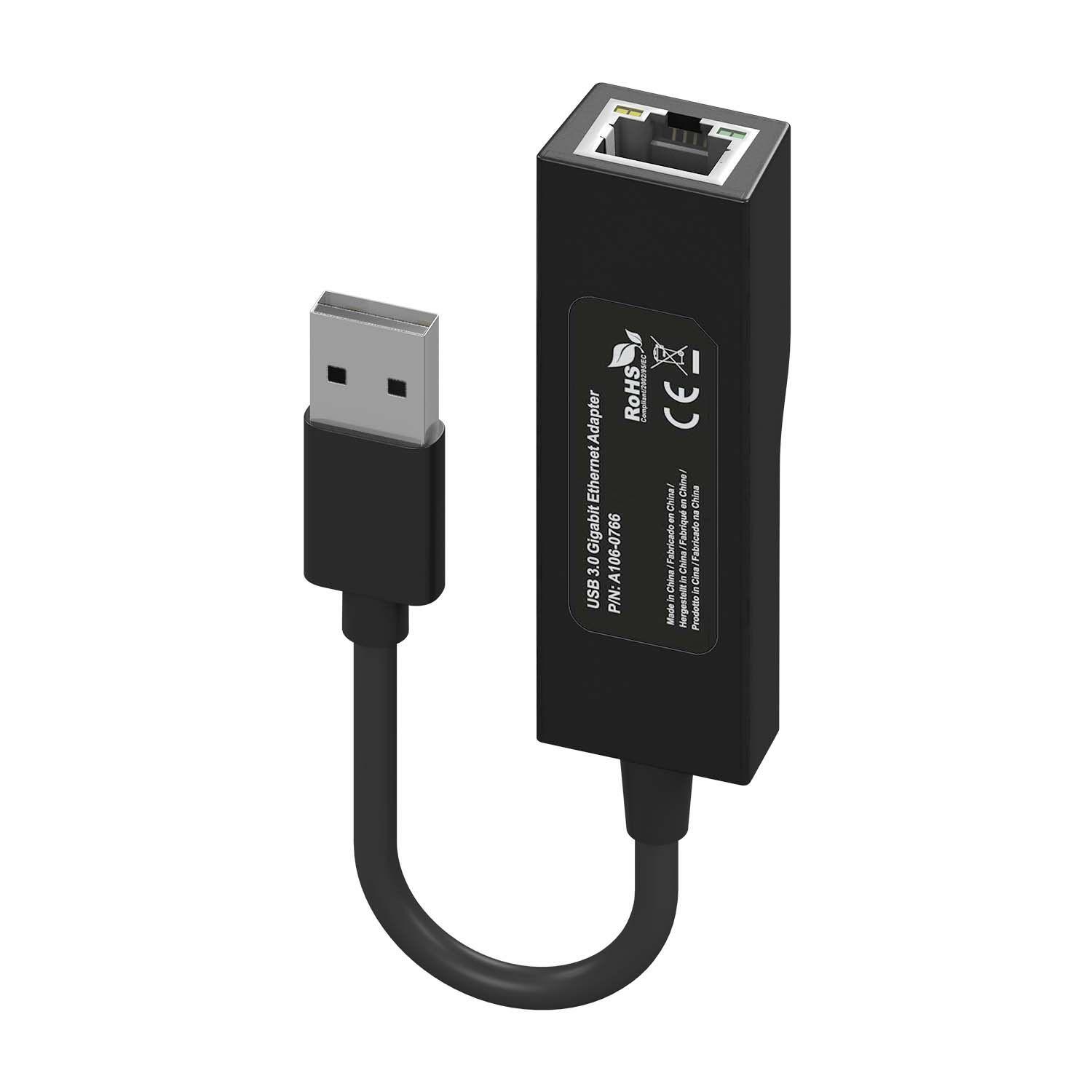 Adaptador de Rede USB AISENS A106-0766 (USB - 1000 Mbit/s - Preto), miniatura 3