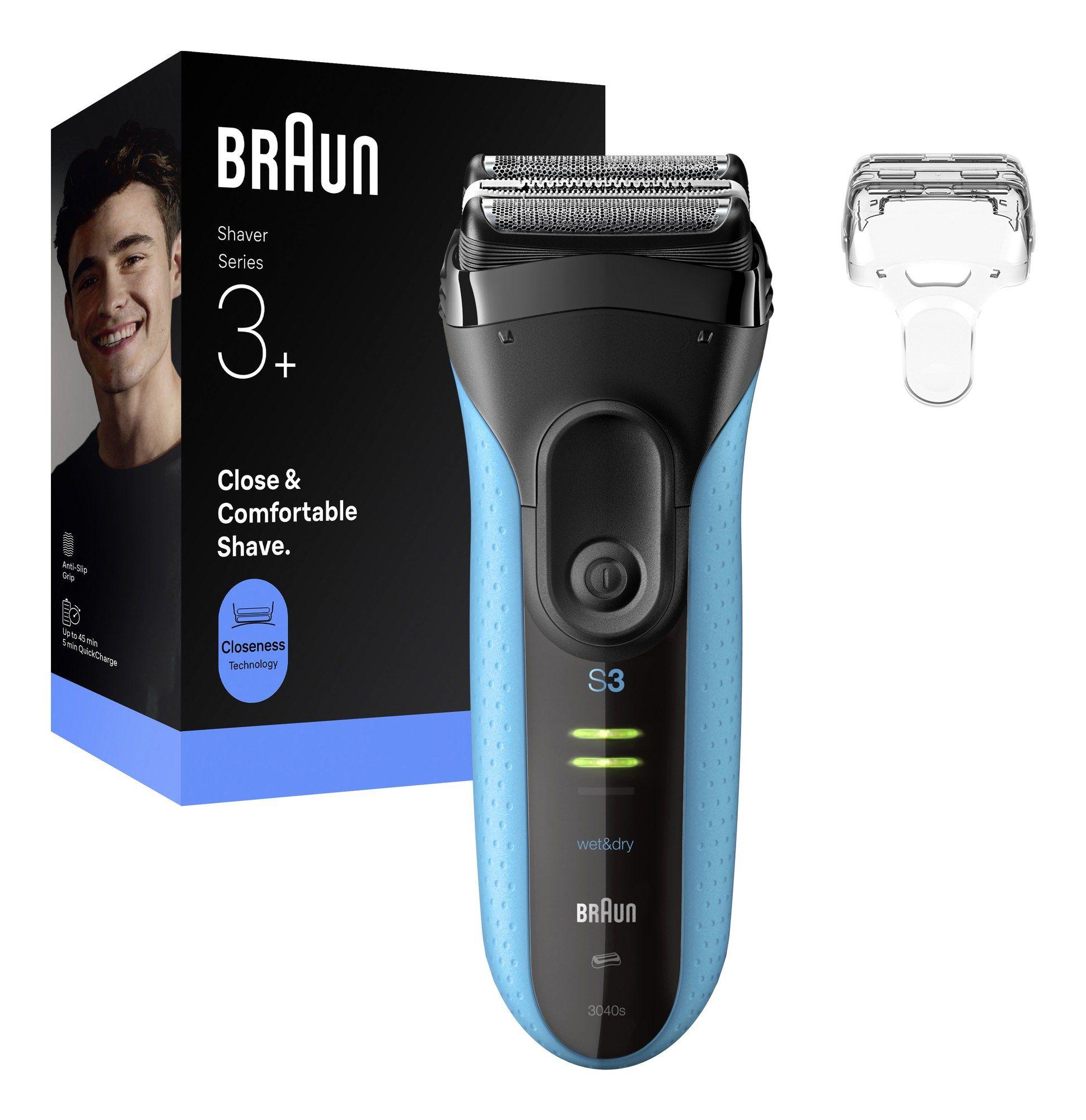 Máquina de Barbear BRAUN Series 3 3040s (Preto e Azul), miniatura 2
