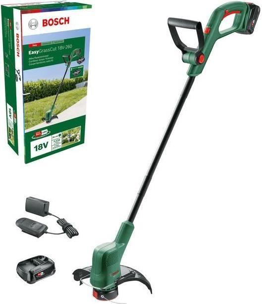 Aparador de Relva BOSCH EasyGrassCut 18V-260 (Bateria 18 V - 2 Ah)