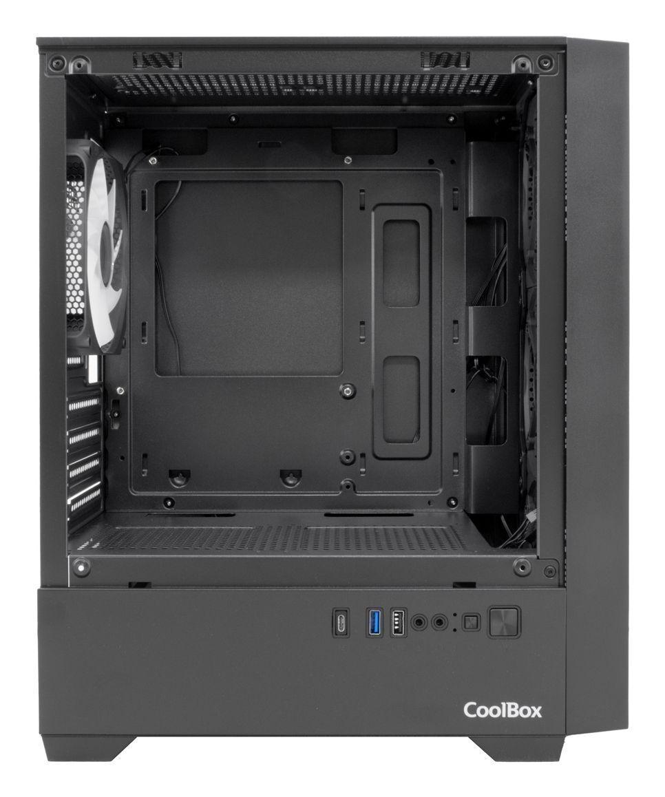Caixa de Computador COOLBOX GM220 MPFusion (Micro ATX, Mini-ITX - Micro Tower - Plástico, aço, vidro temperado - Preto) — miniatura 6