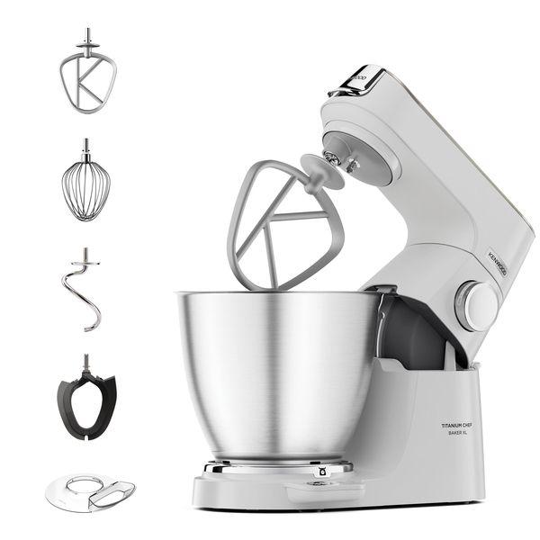 Robô de Cozinha KENWOOD Titanium Chef Baker XL KVL65.001WH (Altura 37 cm - Branco)