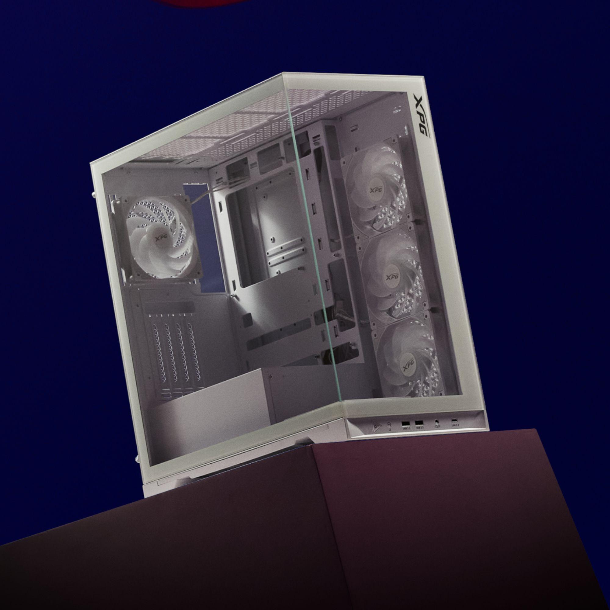 Caixa PC XPG Invader X BTF (ATX, Micro ATX, Mini-ATX - Midi Tower - SPCC, vidro temperado - Branco) — miniatura 7