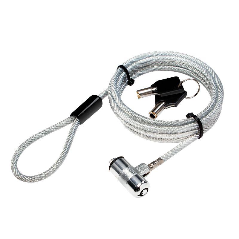 Cabo Antirroubo LOGILINK NBS009 (1,8 m - 2 Chaves - Prateado)