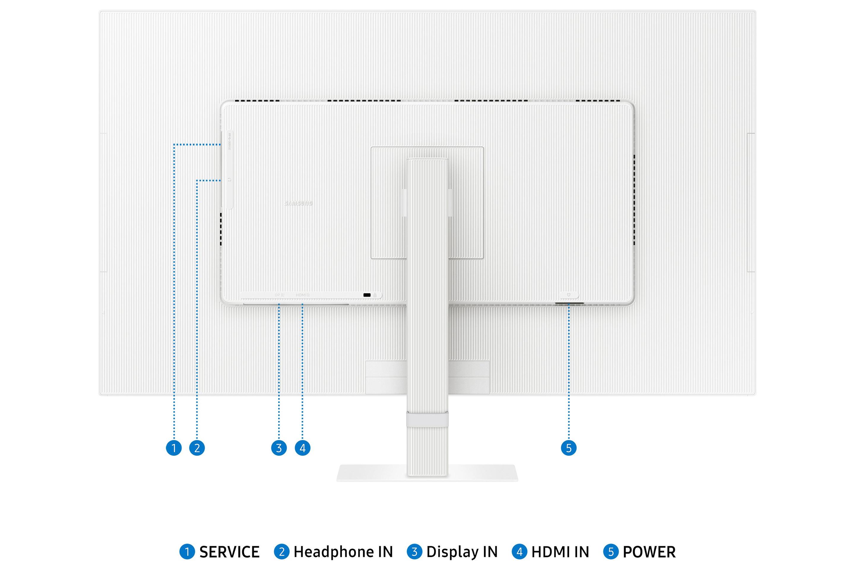 Monitor SAMSUNG LS32D701EAUXEN (32" - VA - 60 Hz - Branco) — miniatura 7