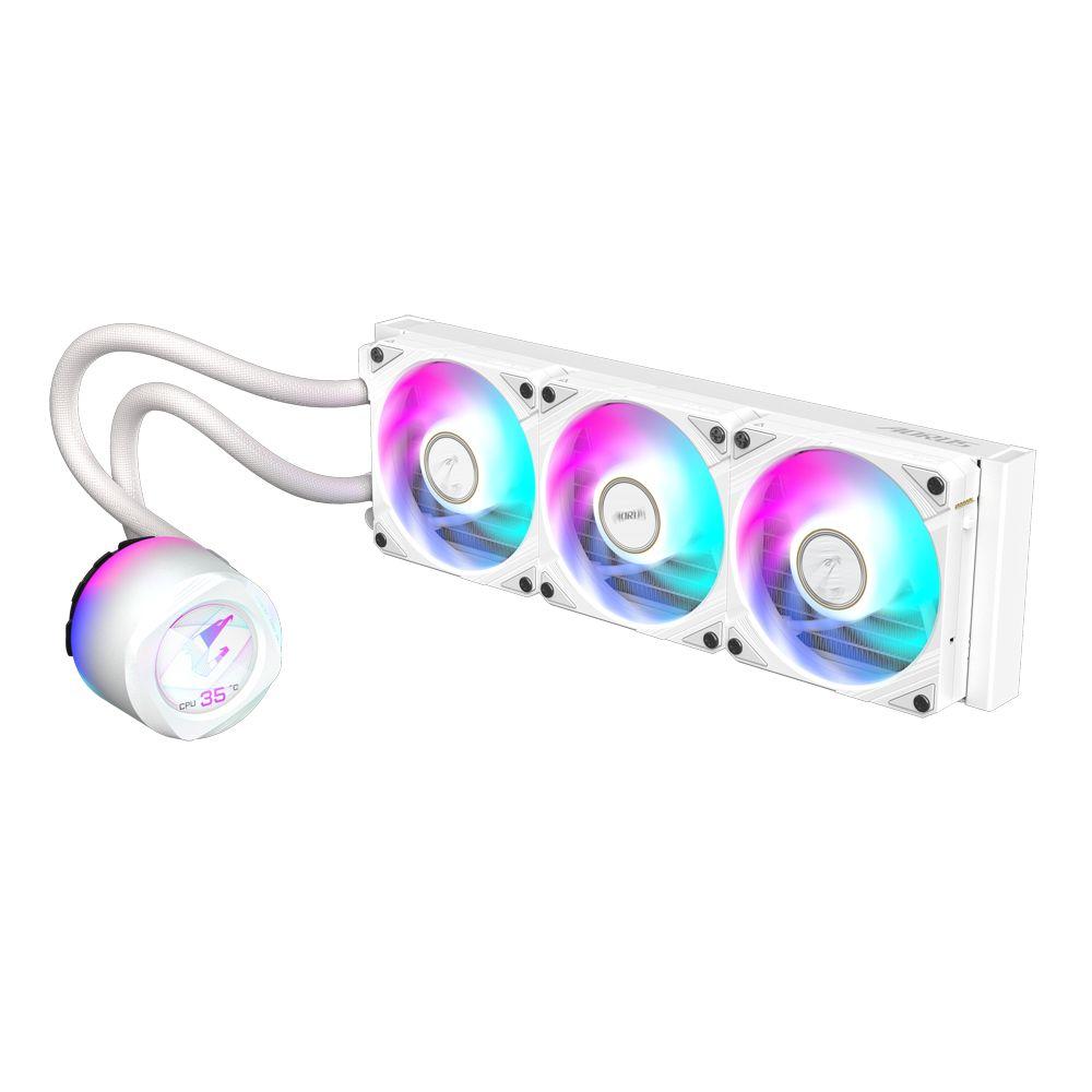 Refrigeração Líquida AIO GIGABYTE AORUS WATERFORCE X II 360 ICE (12 cm - 2400 RPM - Multi - Branco) — miniatura 2