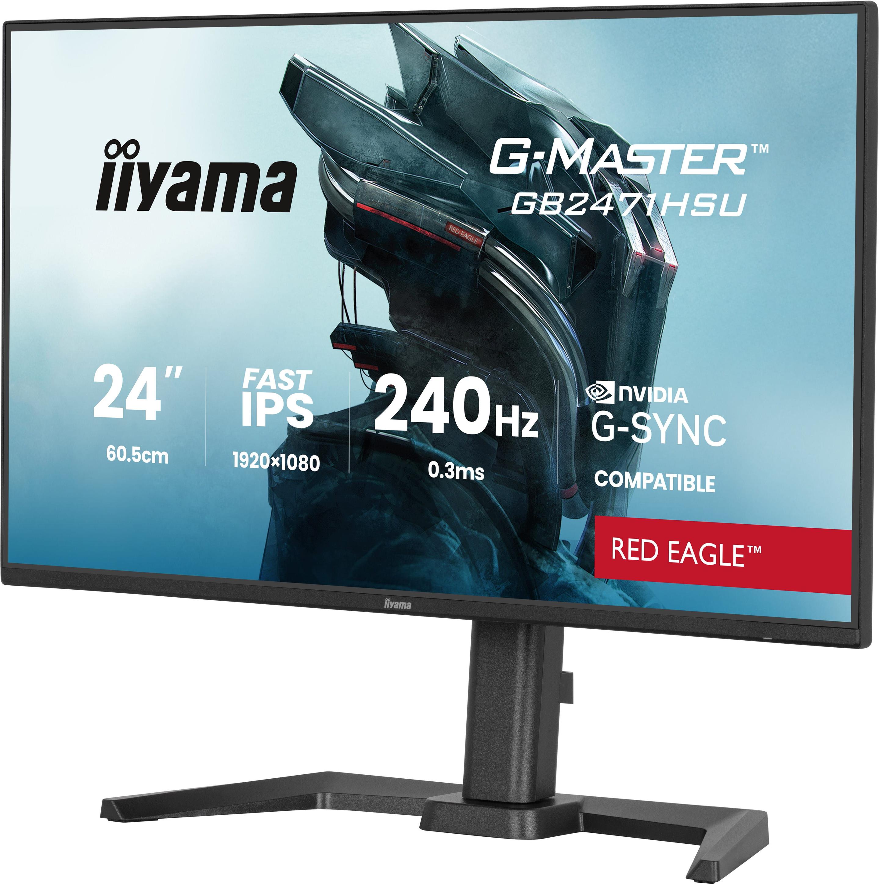 Monitor IIYAMA G-MASTER GB2471HSU-B1 (23,8" - Fast IPS - 240 Hz - Preto) — miniatura 3
