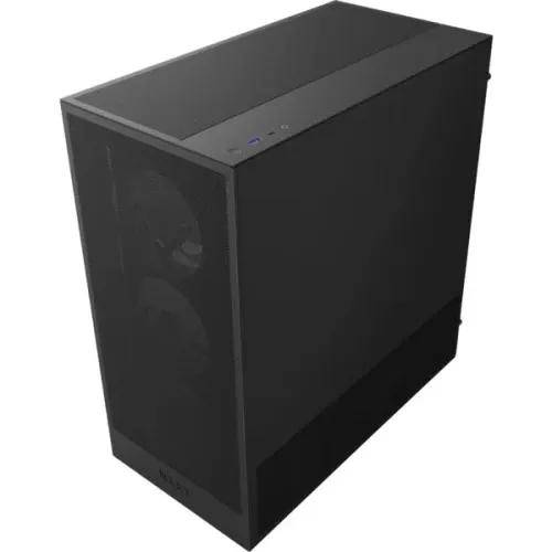 Caixa de Computador NZXT H5 Flow RGB (2024) (SFX-L, ATX, SFX - Midi Tower - Vidro temperado, aço SGCC - Preto)