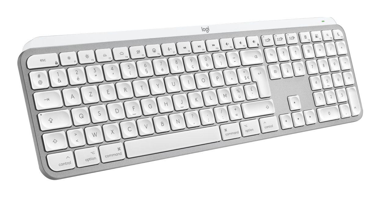 Teclado LOGITECH Master Series MX Keys S for Mac (Francês - Teclas tesoura - Tamanho completo - Cinzento-claro) — miniatura 3