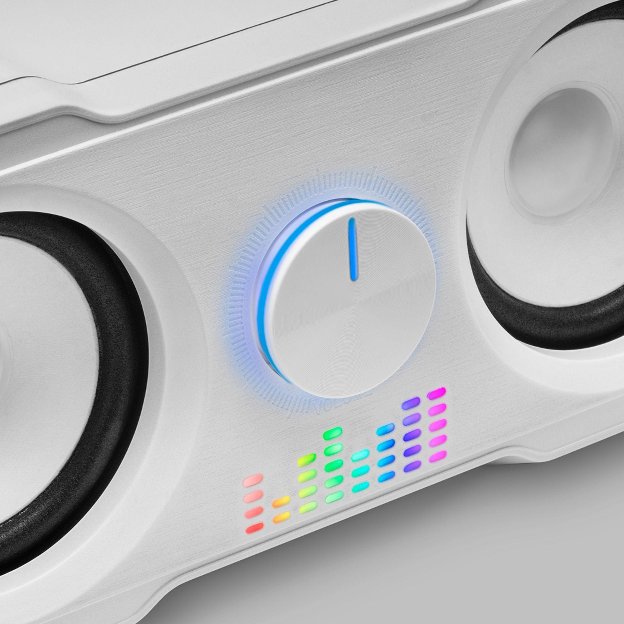Colunas MARS GAMING MS22W (Com fios - 35 W - 2.2 canais - Branco) — miniatura 3