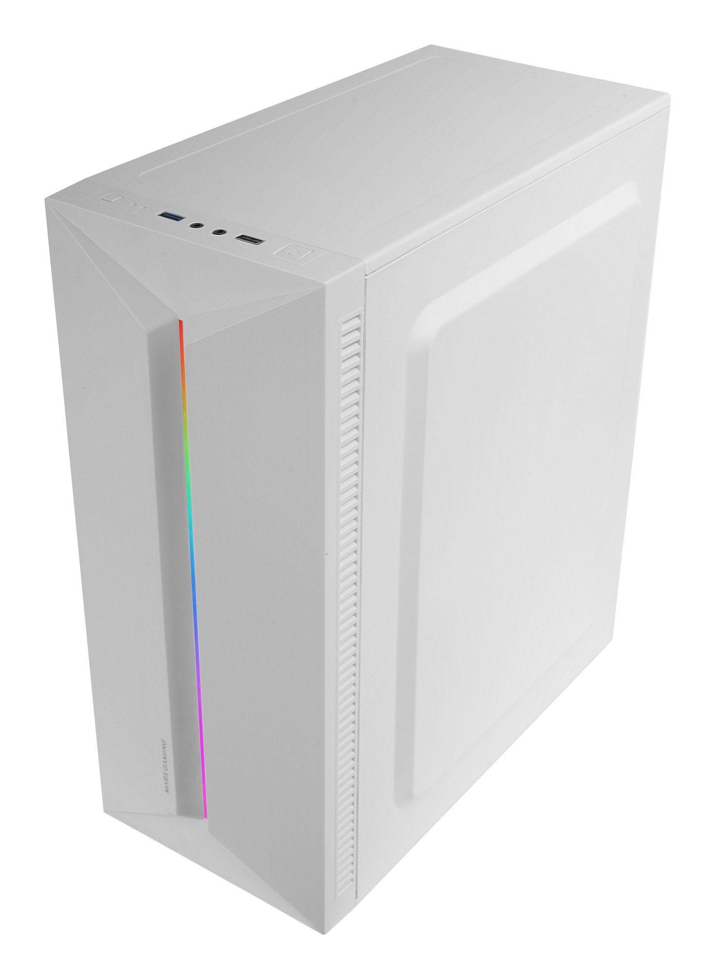 Caixa ATX MARS GAMING MCBLAZEW (ATX, Micro ATX, Mini-ITX - Semitorre - Vidro temperado - Branco) — miniatura 3