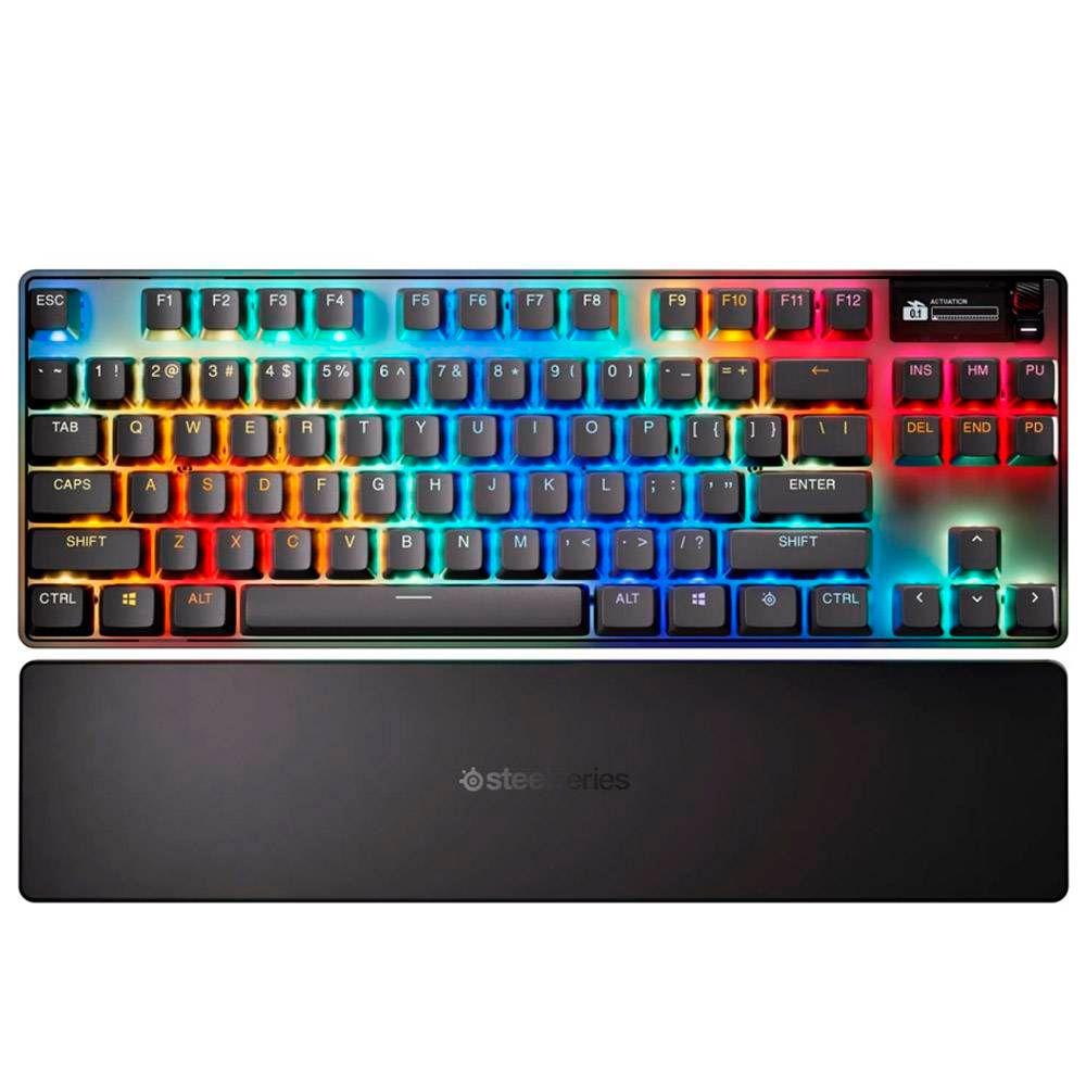 Teclado STEELSERIES Apex Pro TKL Wireless Gen 3 (Inglês - Magnetic-mechanical key switch - Tenkeyless - Preto) — miniatura 2