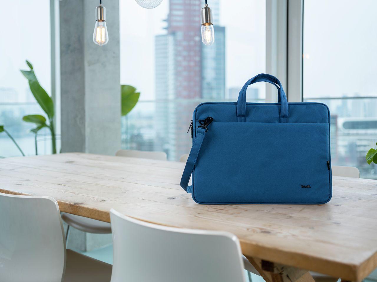 Mala para Portátil TRUST Bologna (16" - 40,6 cm - Altura 41 cm - Azul), miniatura 4