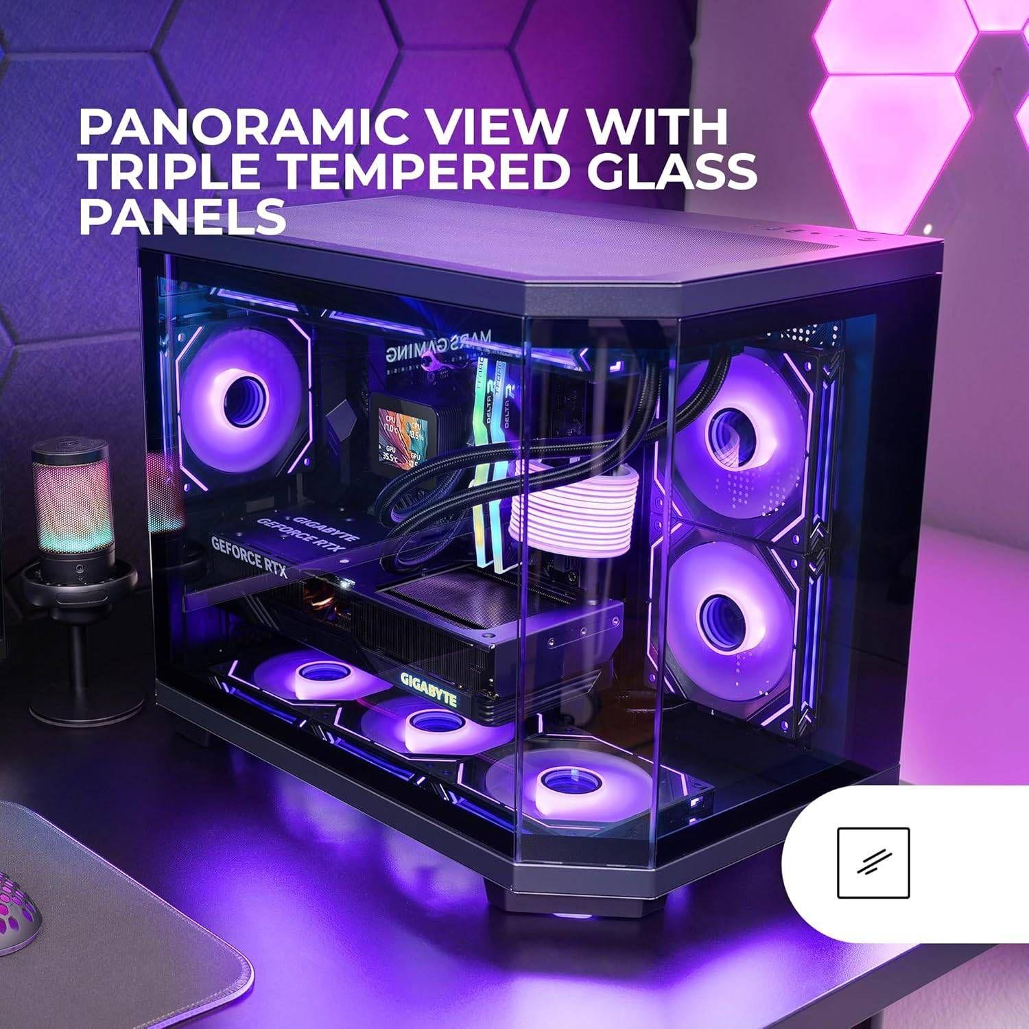 Caixa PC MARS GAMING MC3TCOREM (micro ATX, Mini-ITX - Mini Tower - micro-ATX, Mini-ATX - Preto) — miniatura 5