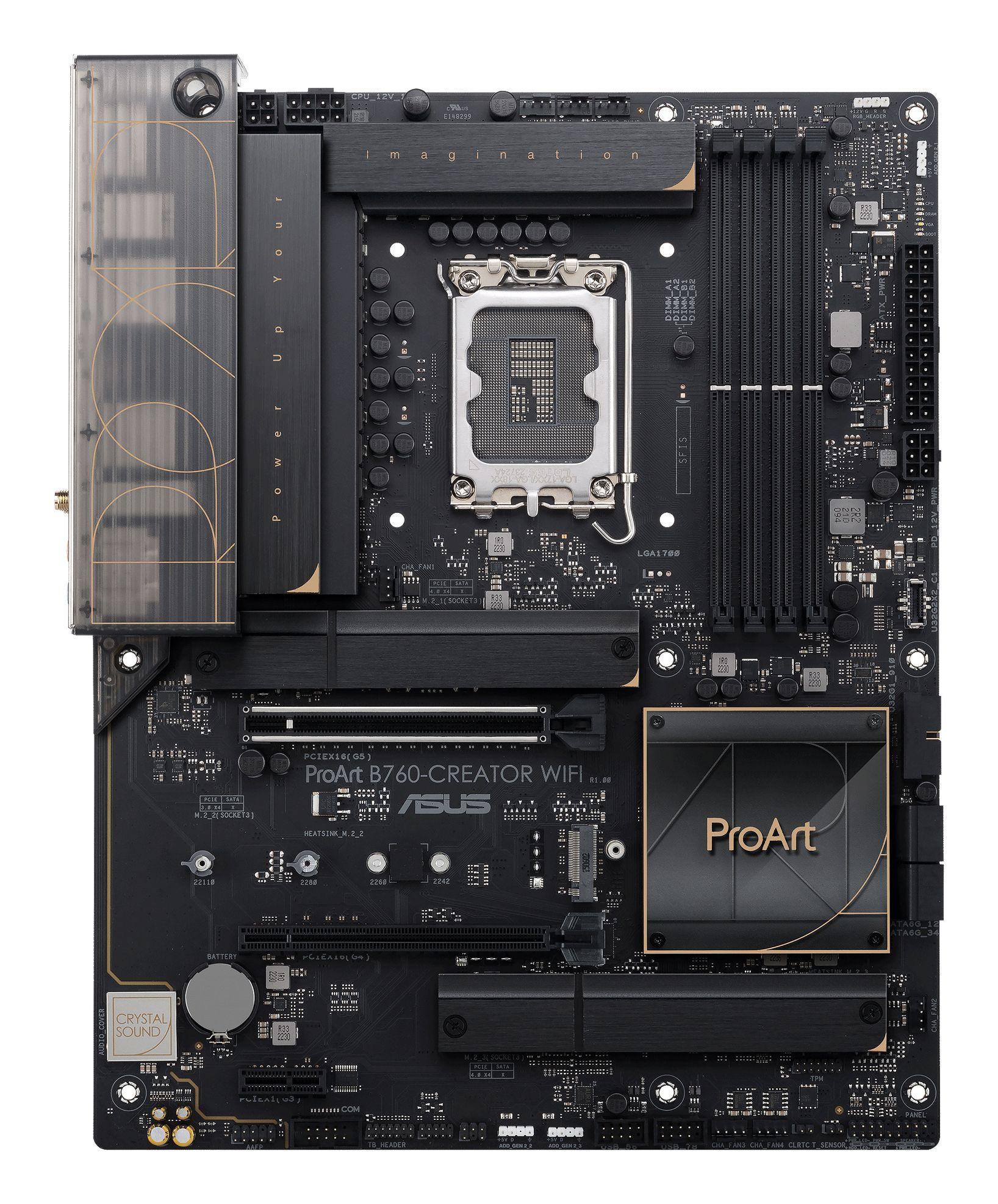 Motherboard ASUS ProArt B760-Creator WiFi (LGA 1700 - ATX - Duplo canal - Preto), miniatura 3
