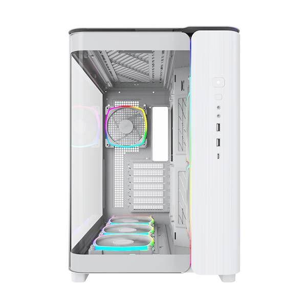 Caixa PC MONTECH King 95 PRO ARGB (ATX, micro ATX, Mini-ITX - ATX, SFX, SFX-L - Midi Tower - Branco) — miniatura 3