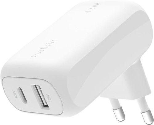 Carregador de Parede BELKIN WCB009VFWH (1 porta USB-A e 1 porta USB-C - AC - Branco)